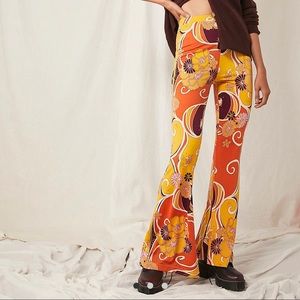 free people wildflower flare pants